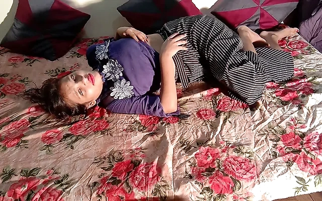 Young desi stepmom seduce by her stepson in the night time