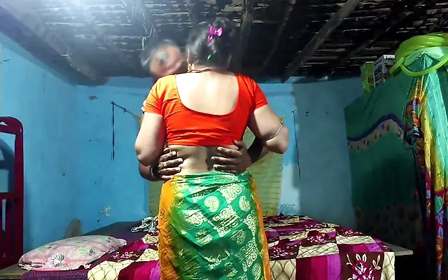 Beautiful Desi Bhabhi Amazing Threesome Sex With Husband And Servant